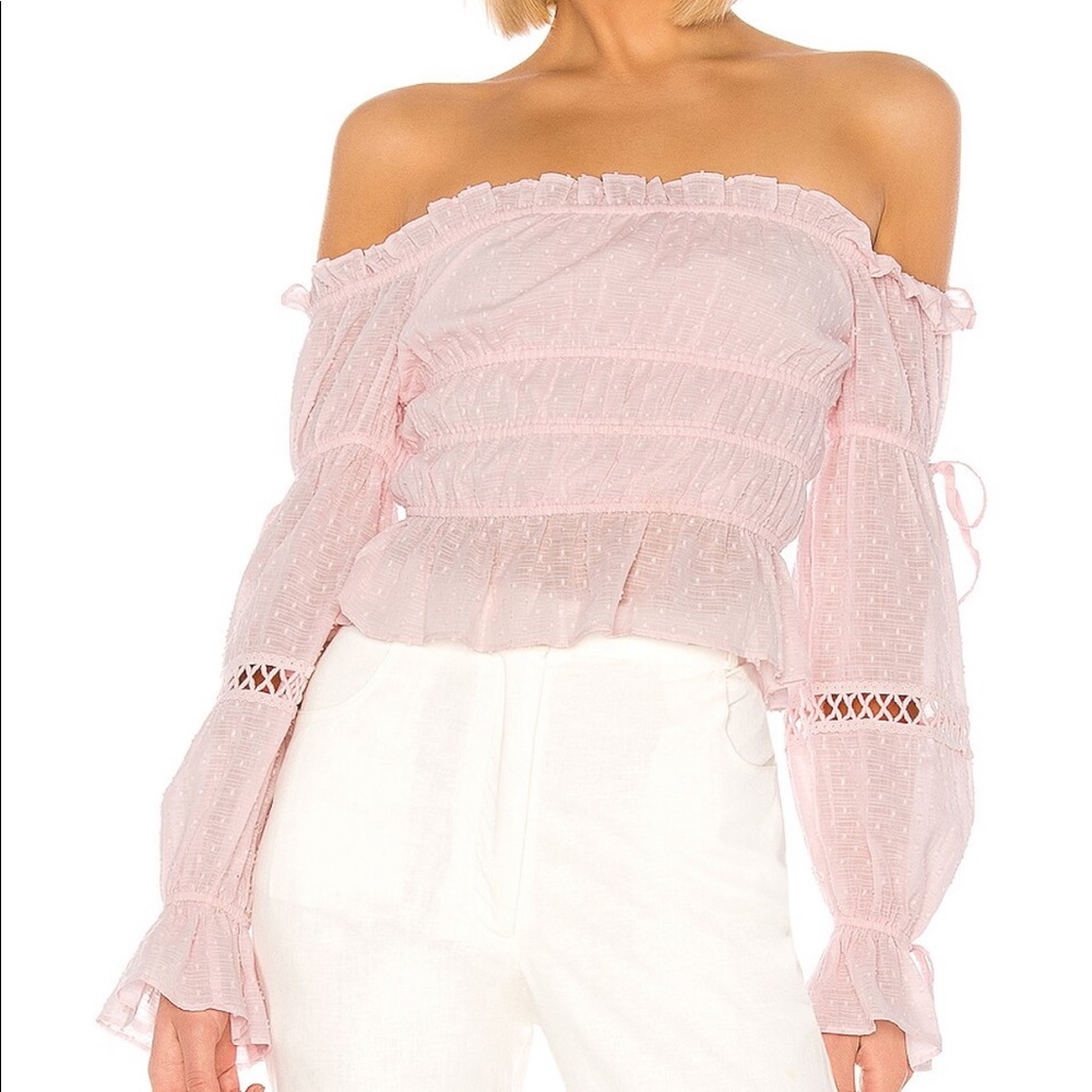 Majorelle Harrison Top in Baby Pink